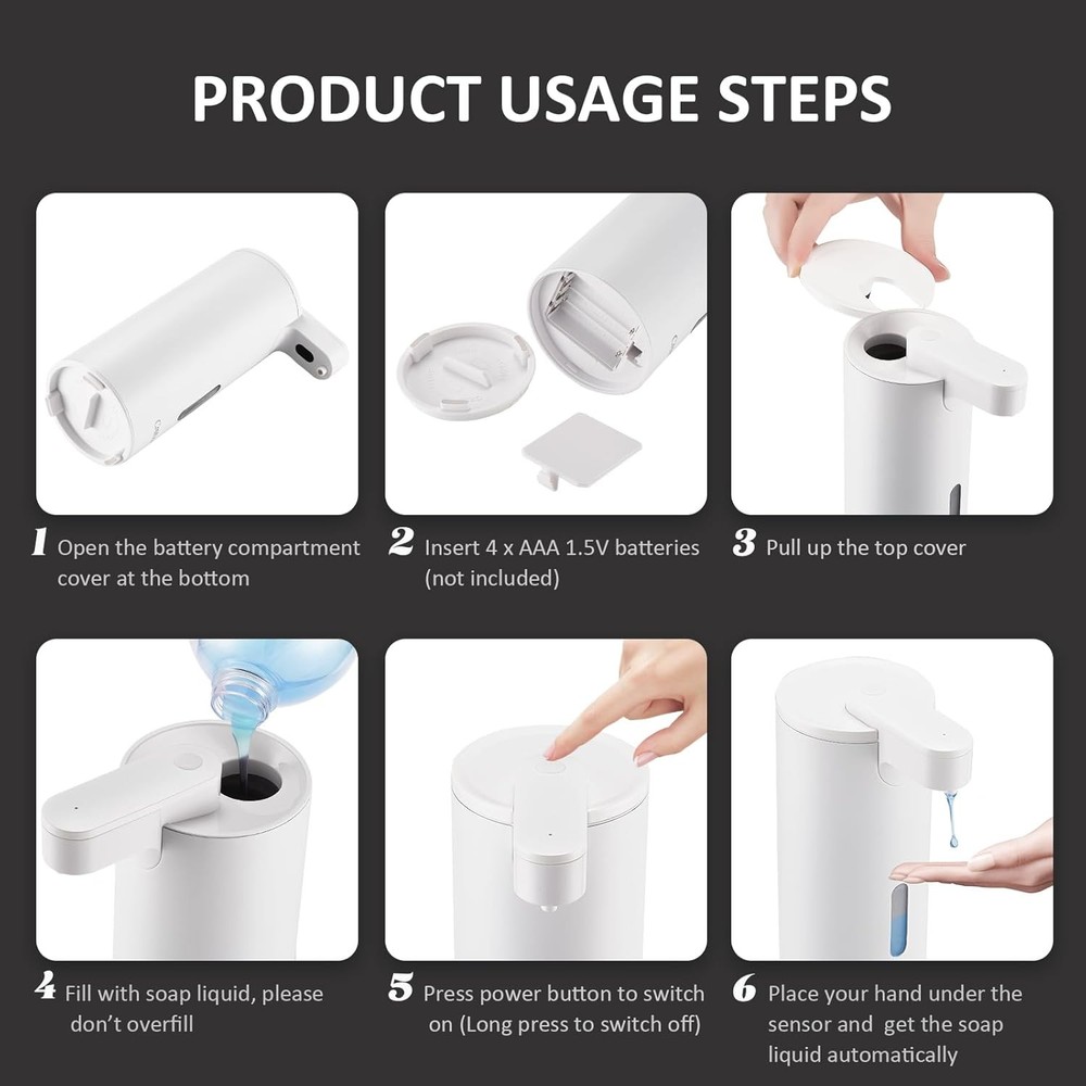 Automatic Soap Dispenser, Three-Level Adjustable Capacity Hand Sanitizer