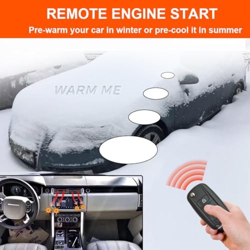 Car Alarm System with Remote Start kit & Push to Engine Start 2.with siren