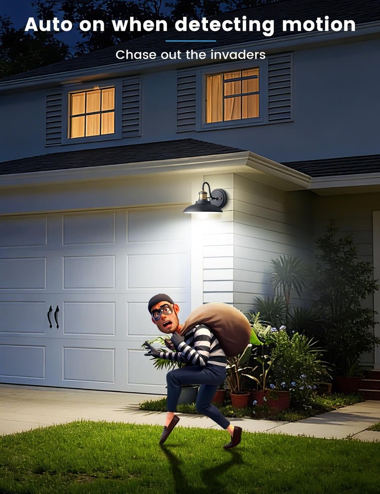 Motion Sensor Light Bulbs, 13W (100Watt Equivalent), Motion Activated Dusk to...