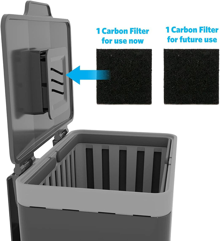 Compost Bin for Kitchen, 1.5 Gallon | Plastic Container with Removable Inner Bas