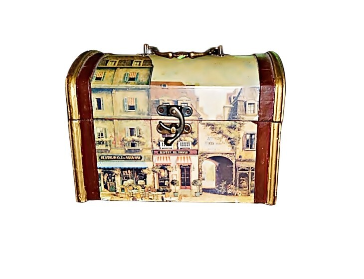 Small Decorative Trunk with Handle & Lock