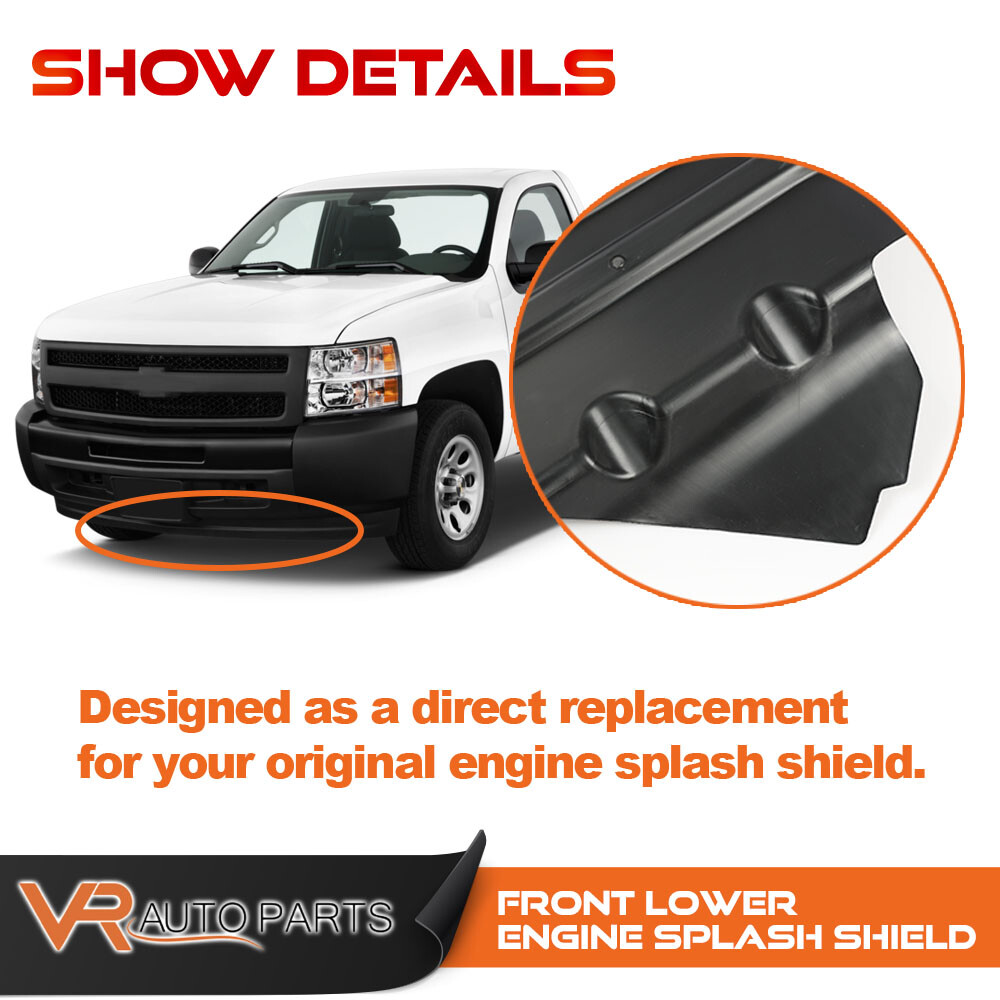 Front Engine Splash Shield Under Cover Fits 07-13 Chevrolet Silverado 1500