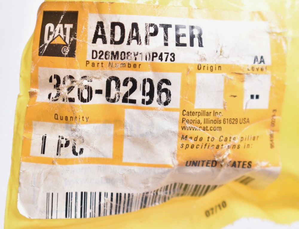 OEM CAT Caterpillar Adapter 326-0296