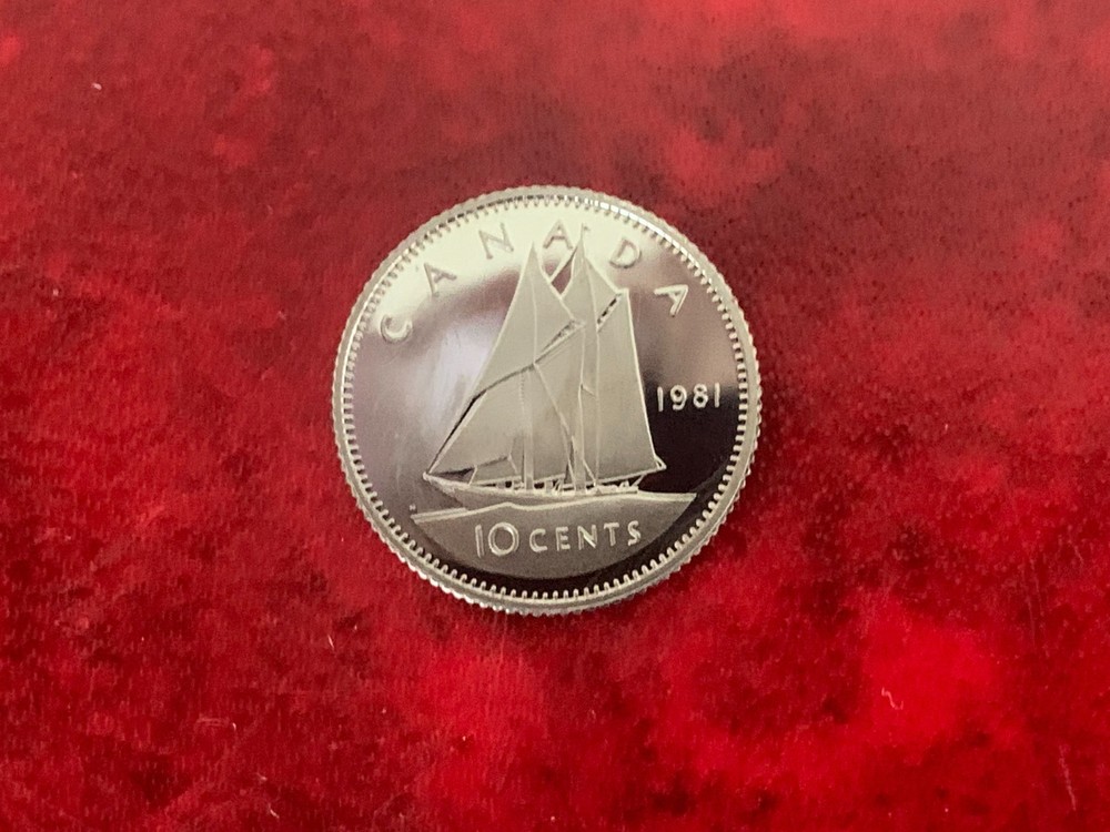 Canada 10 Cent 1981 Proof Coin-Uncirculated