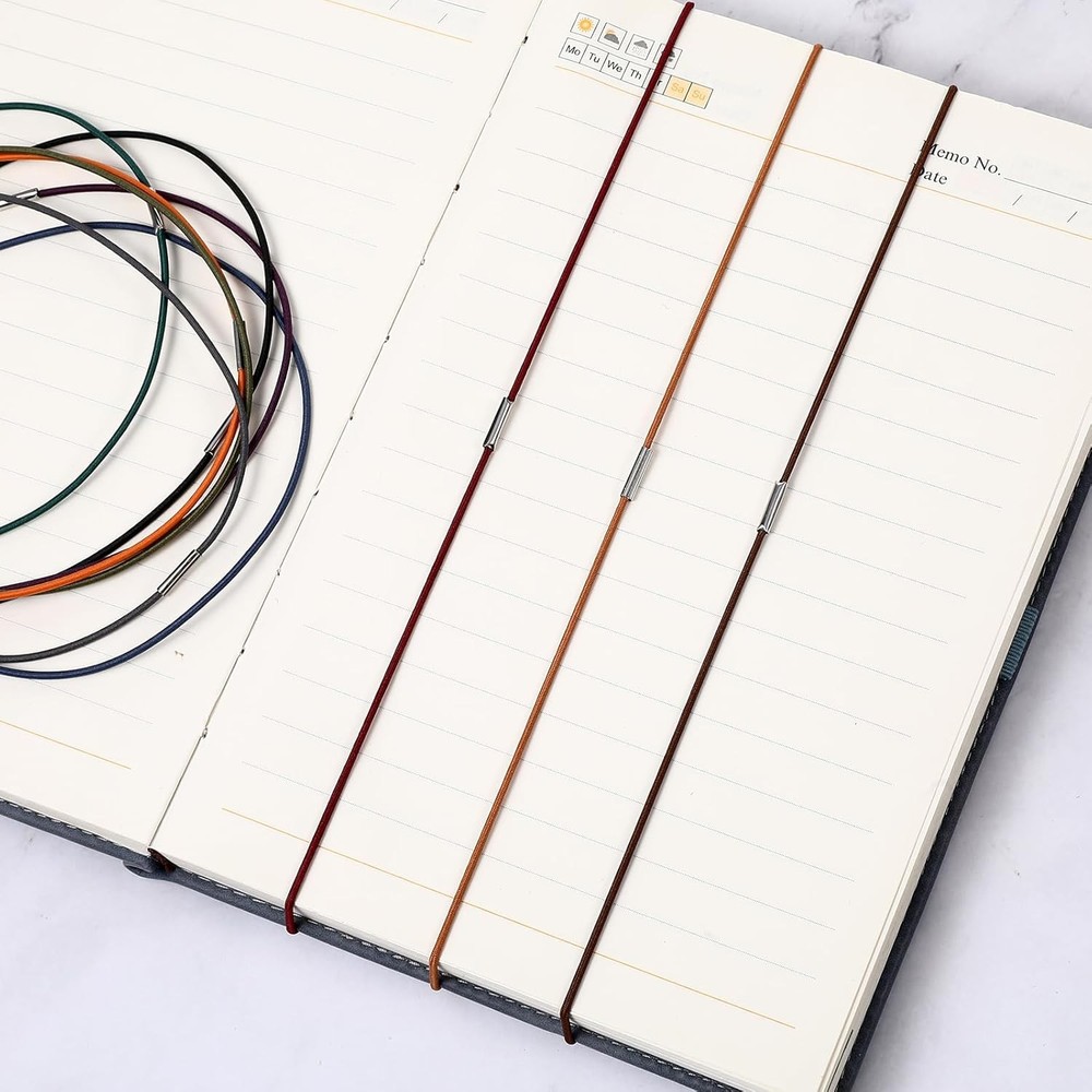 10-Pack Elastic Bands for Notebook Inserts and Travel Journal Refills
