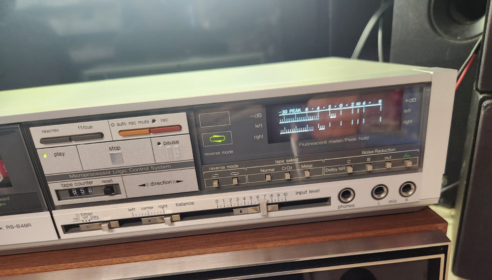 💥 Technics RS-B48R Stereo Cassette Deck, Records & Sounds Great, TECH TESTED