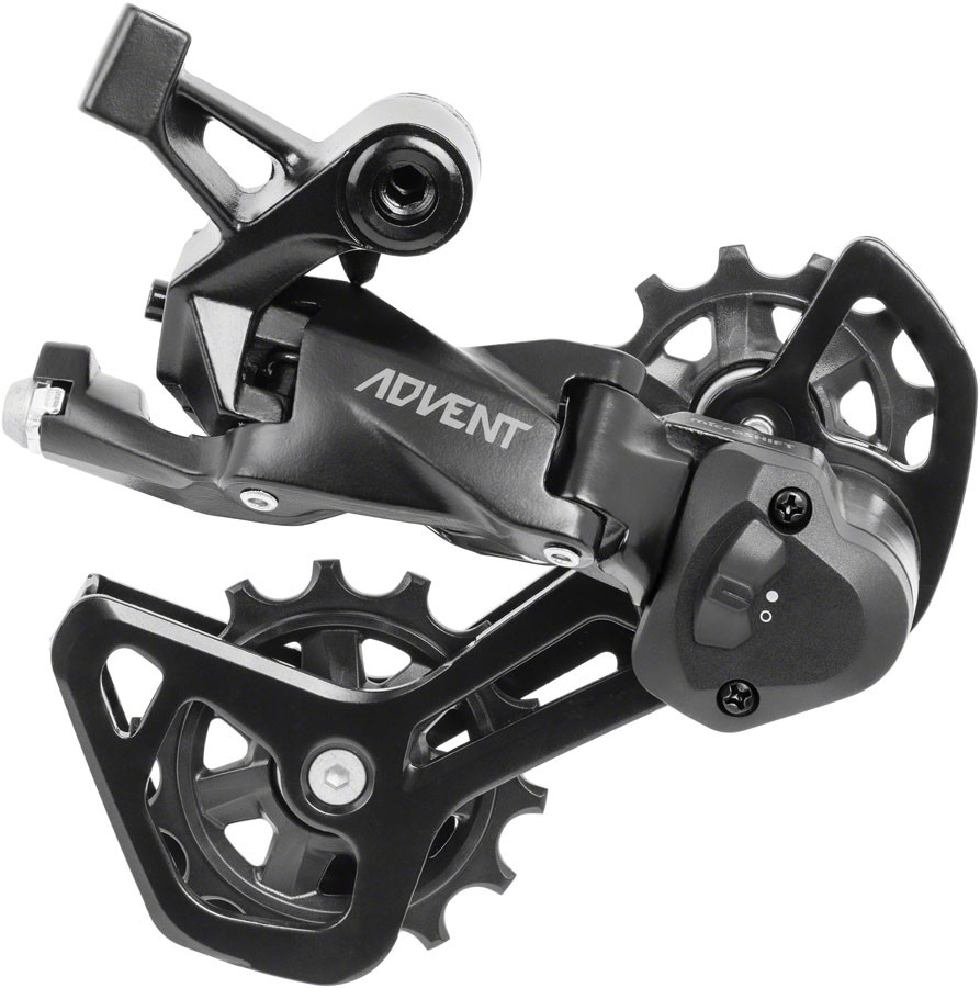 microSHIFT ADVENT RD-M6195M-B Rear Derailleur - 9 Speed, Medium Cage, Black,
