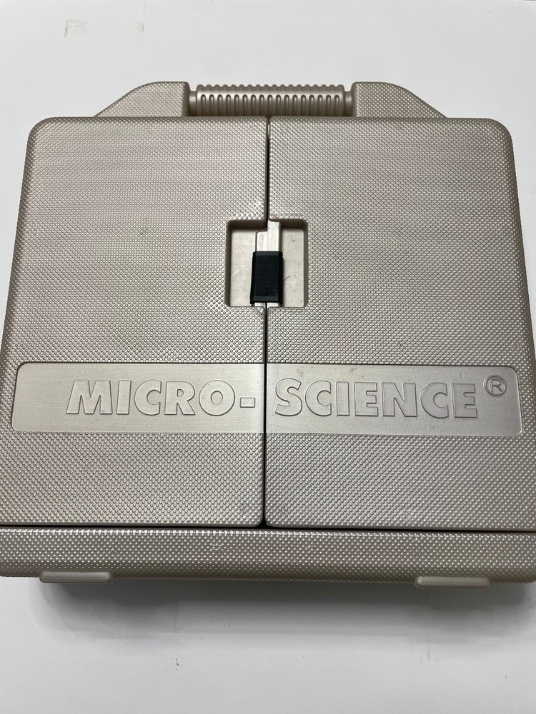 Micro-Science Complete Microscope Set Kids Science Kit Animal Fibers Tools Case