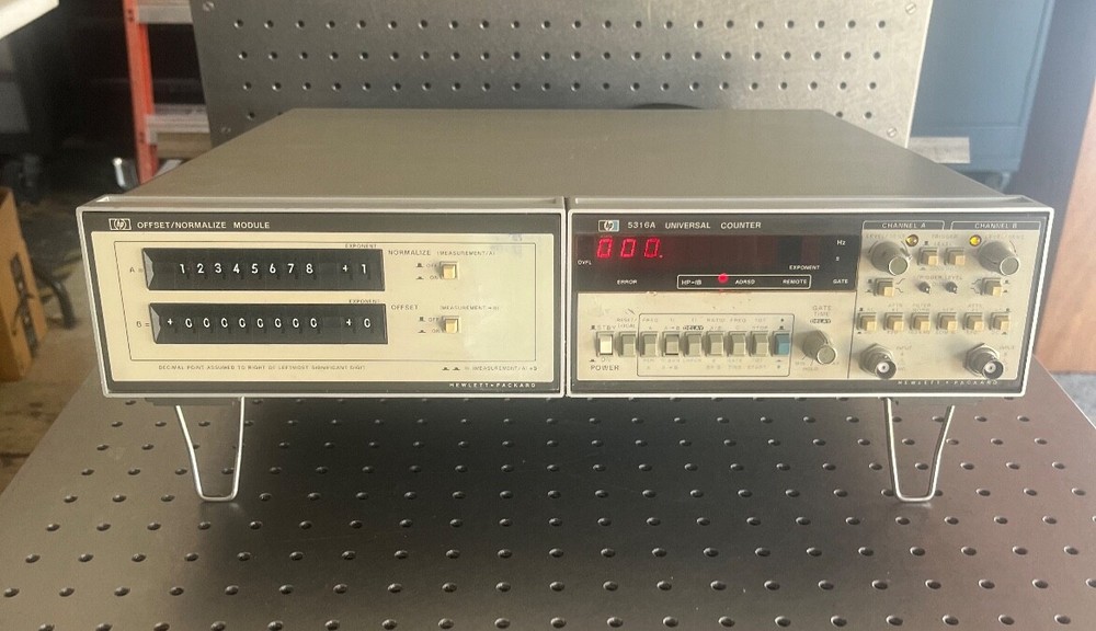 Rare HP 5316A Universal Frequency Counter With Offset/Normalize Module Vintage ?