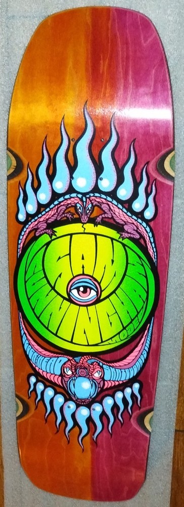 Blockhead Sam Cunningham Snake Eye Modern 9.7" Orange/Pink Bleed Reissue Deck