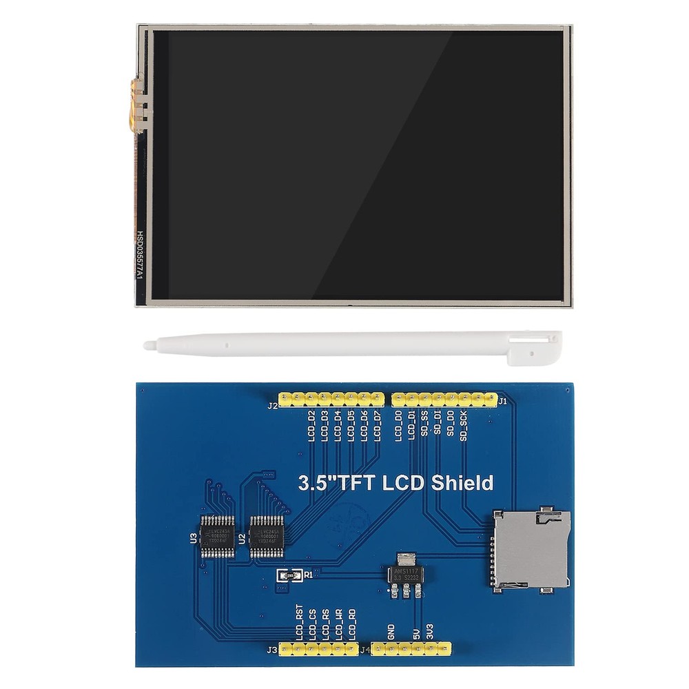 2 Pack 3.5 inch 480X320 TFT Touch Screen Module LCD Display Shield with SD Ca...