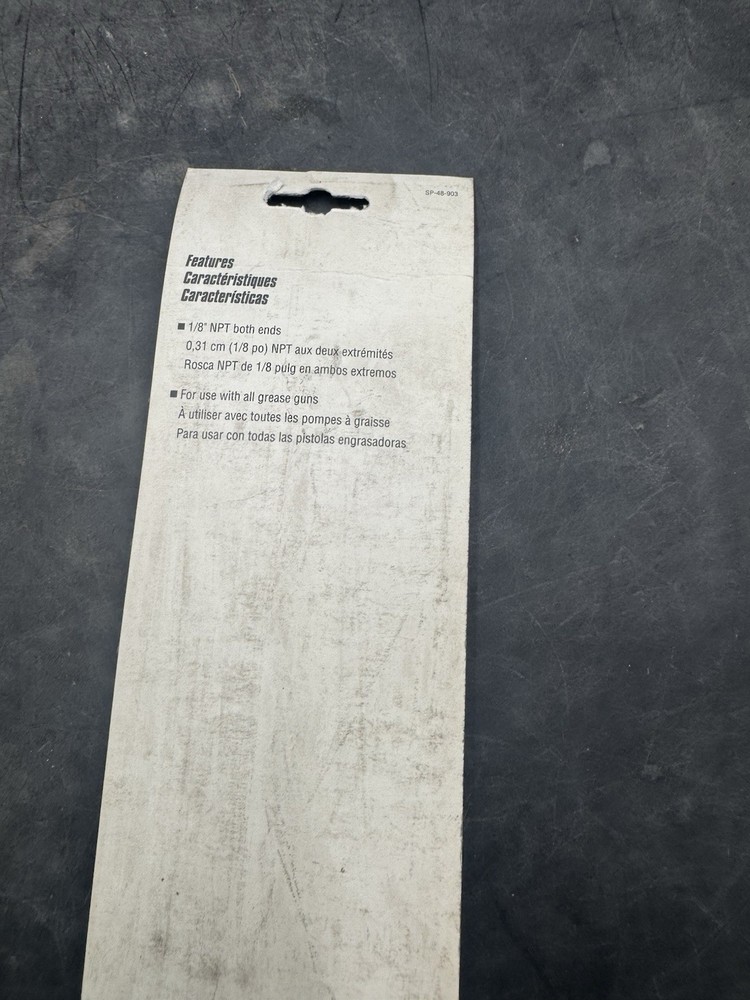 Plews 05-066 Straight Grease Pipe 5-1/2”