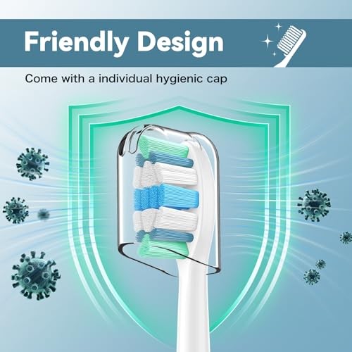Philips Sonicare Replacement Toothbrush Heads, 8 Pack, Soft Bristles