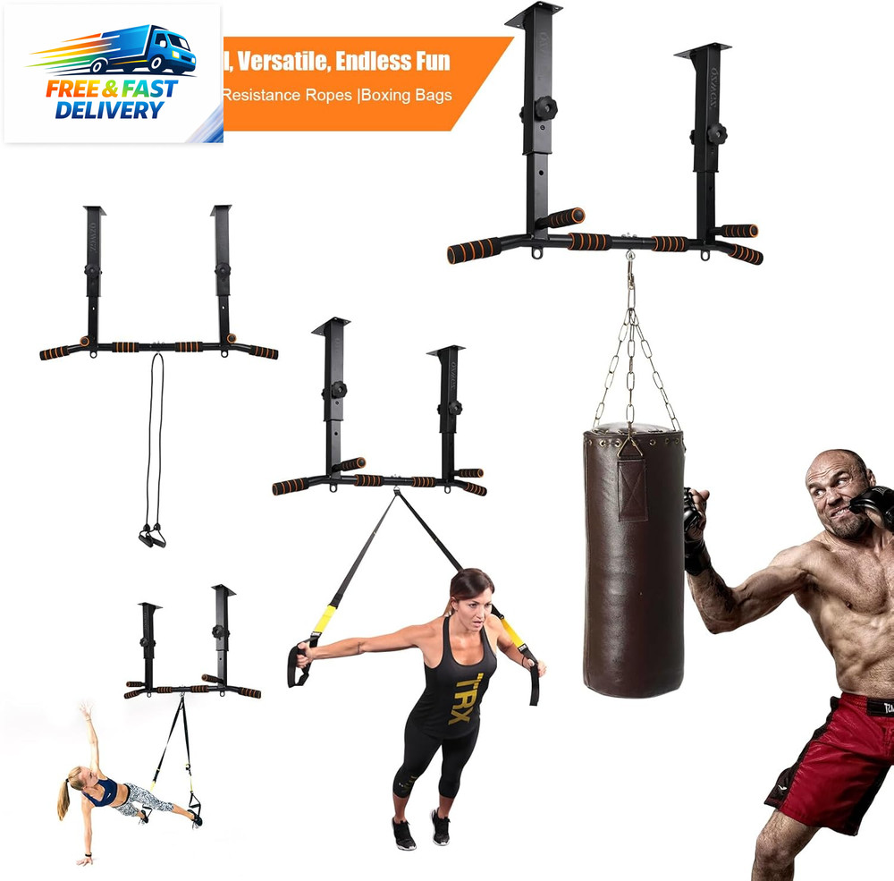 Height Adjustable Pull up Bar, Heavy Duty Pull up Bar, Barmount, Ceiling Mount,