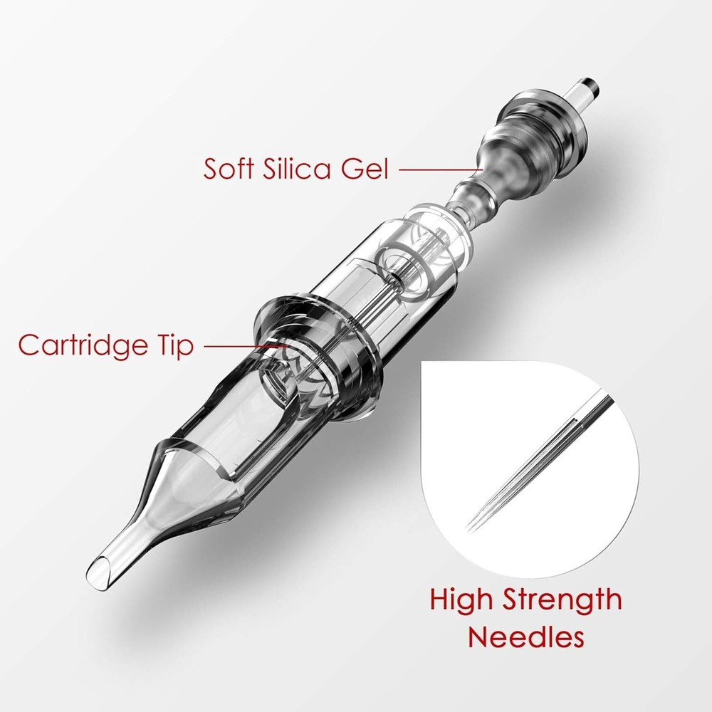 Wormhole Tattoo Cartridge Needles 50Pcs Assorted Disposable Tattoo