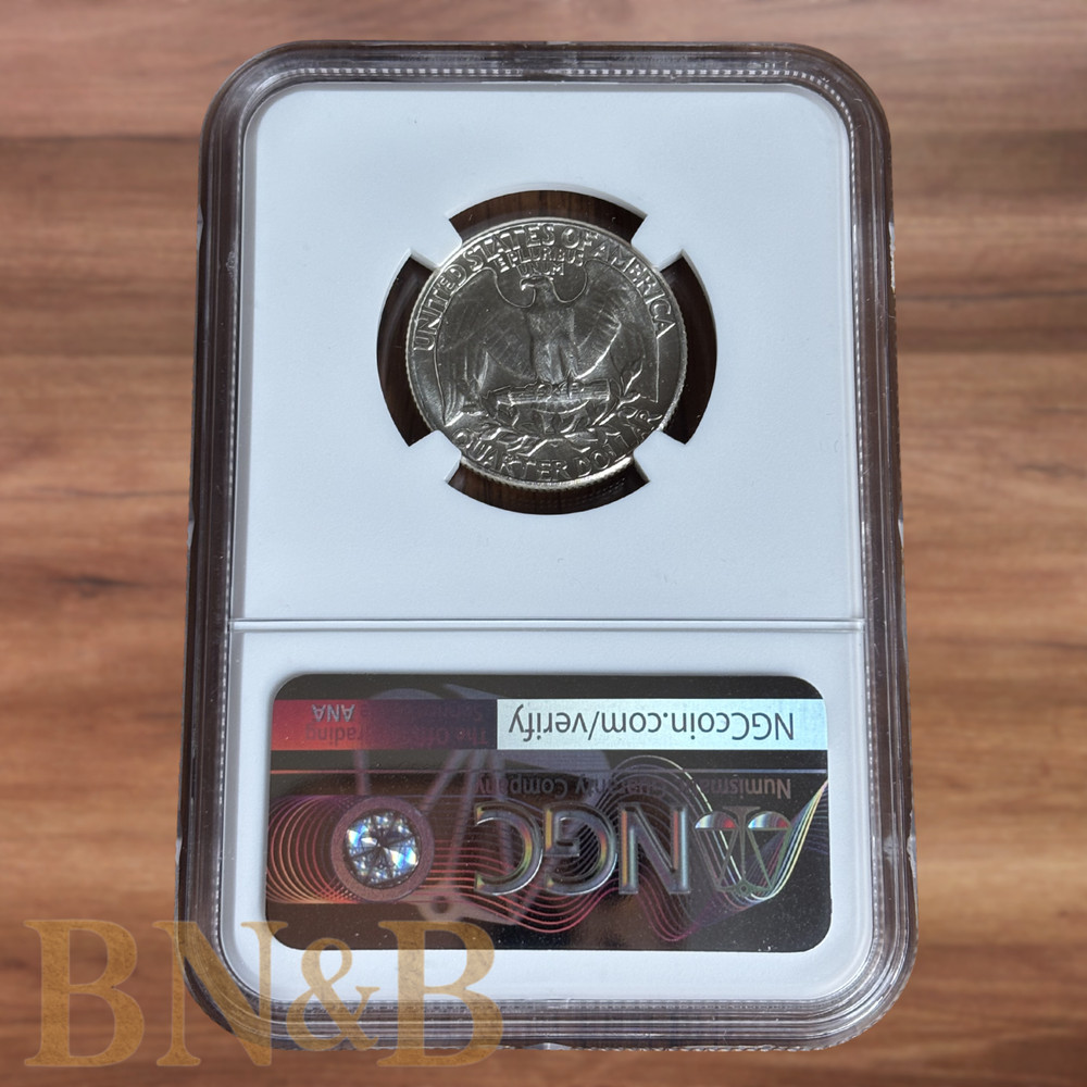 1960 Washington Quarter Type B Rev NGC MS64