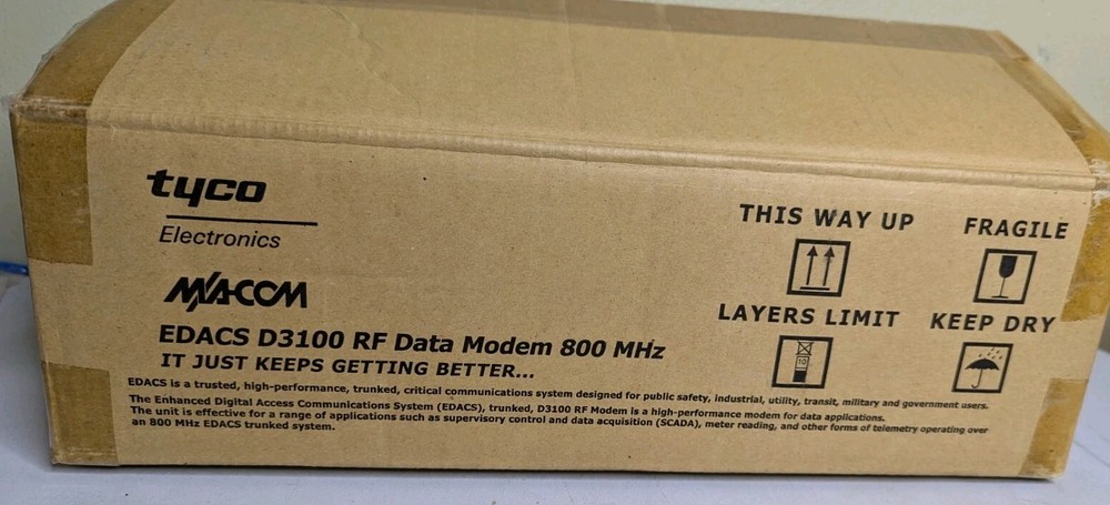 NOS Harris M/A-COM EDACS D3100 RF DATA MODEM | 2 Way Trunked System 800 MHz