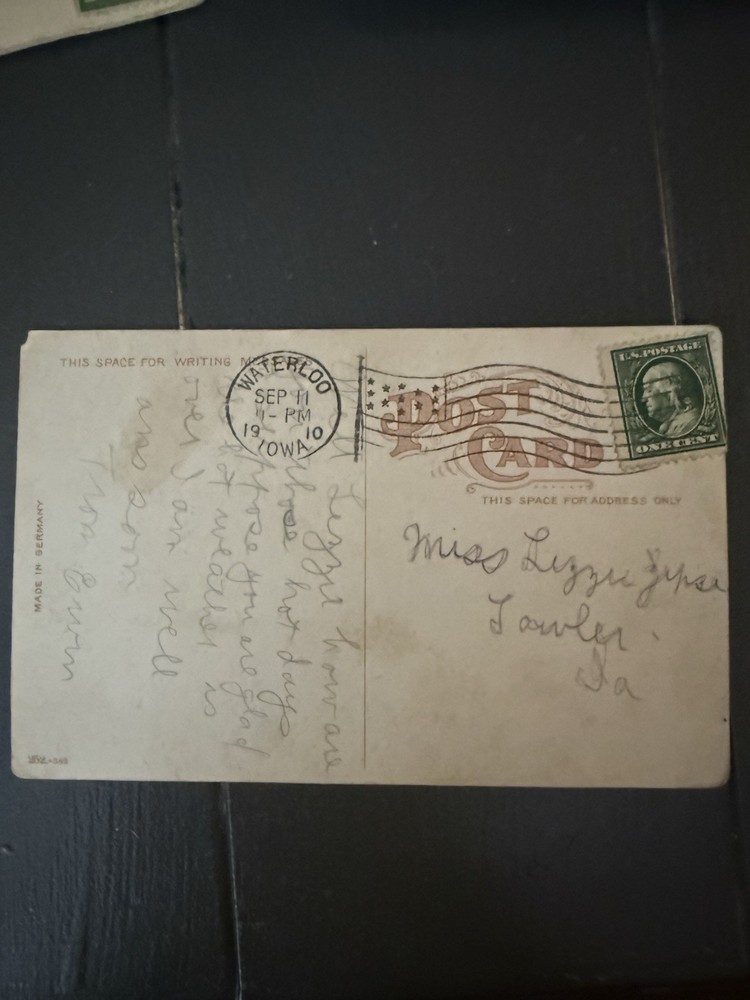 Rare 1 Cent George Washington Stamp On Postcard