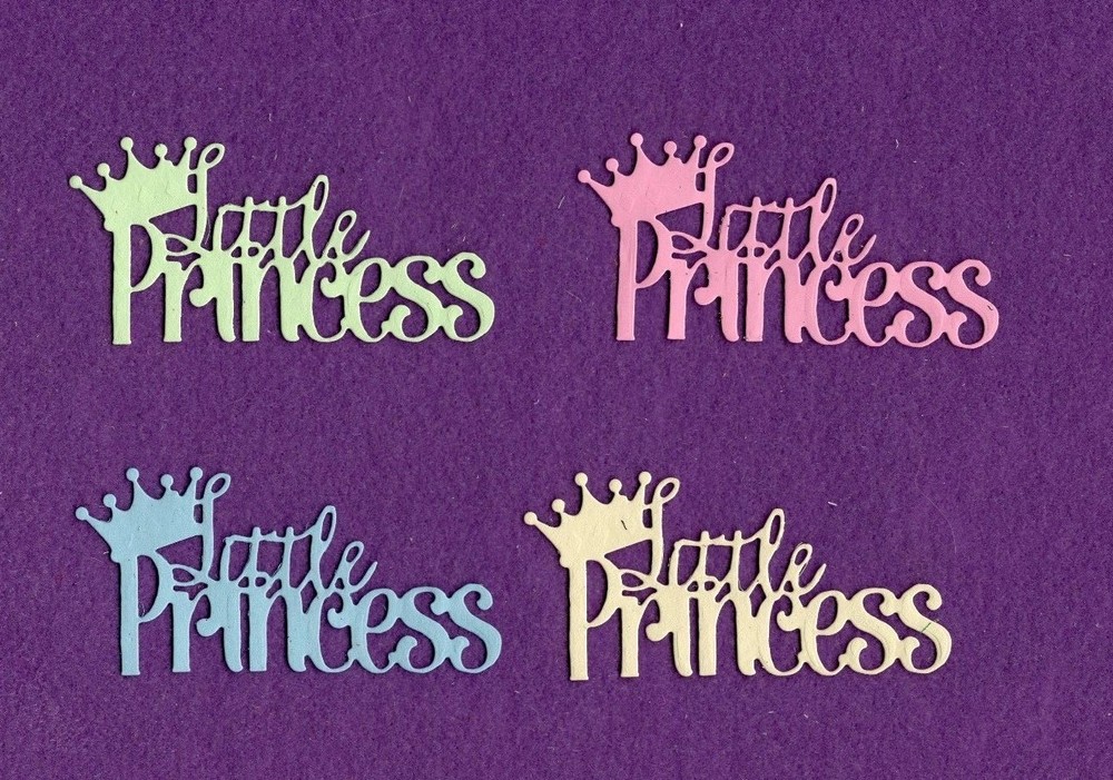 LITTLE PRINCESS die cuts scrapbook cards