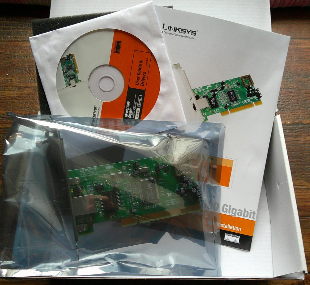 Linksys EG1032 Instant Gigabit Desktop PCI Network Adapter