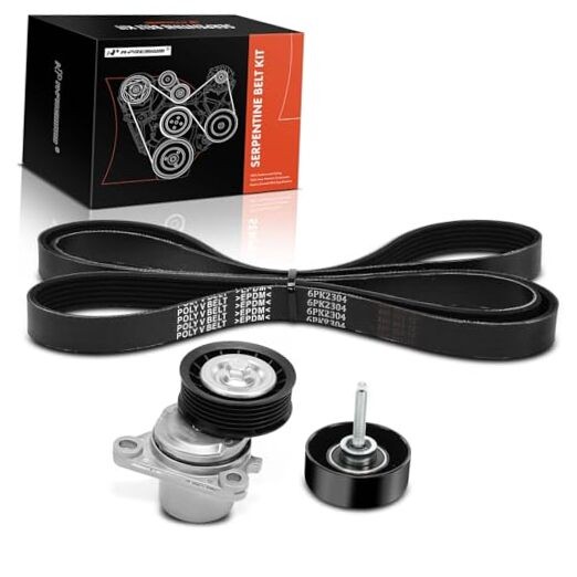 Engine Serpentine Belt Drive Kit Compatible with Mazda 6 2010 2011 2012 2013