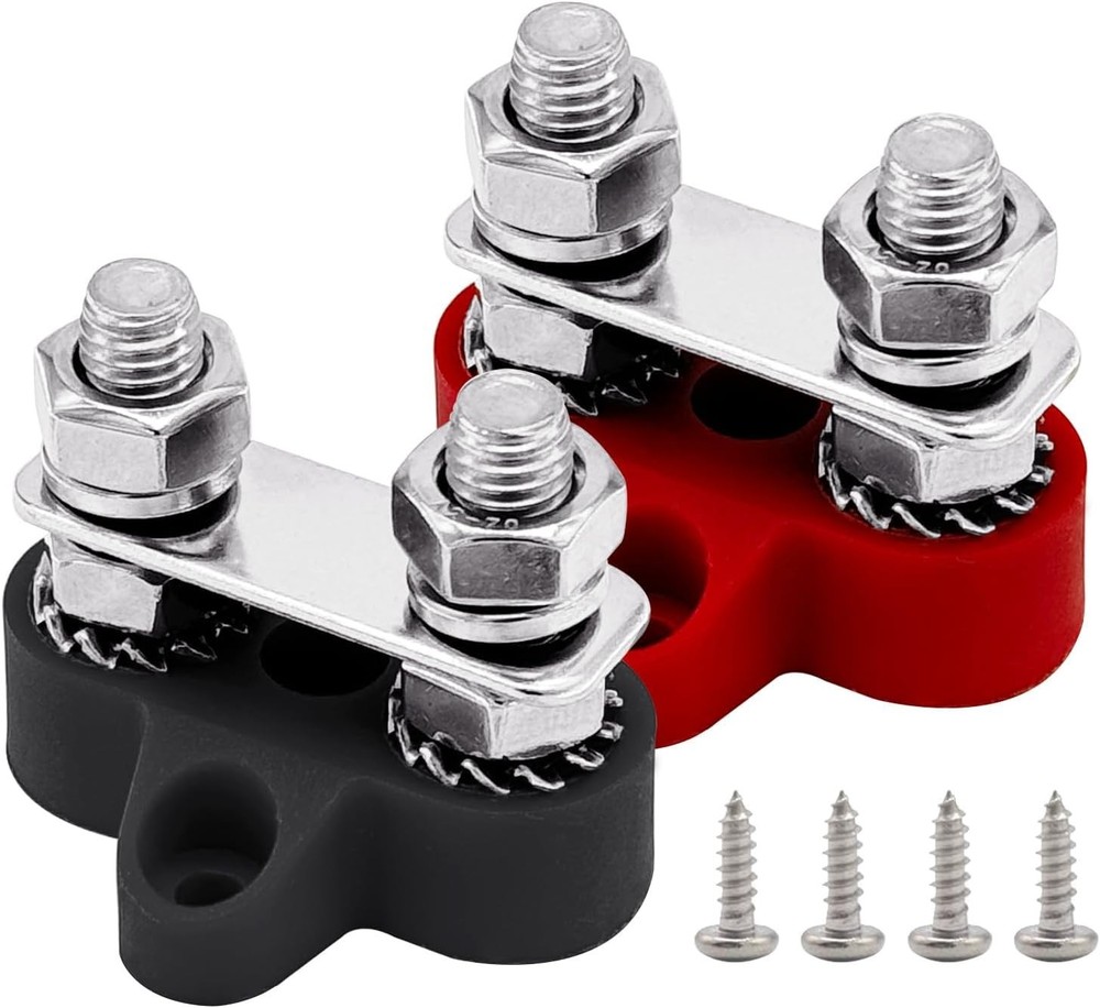 200A Dual Studs Power Distribution Block - Reliable Battery Junction Post