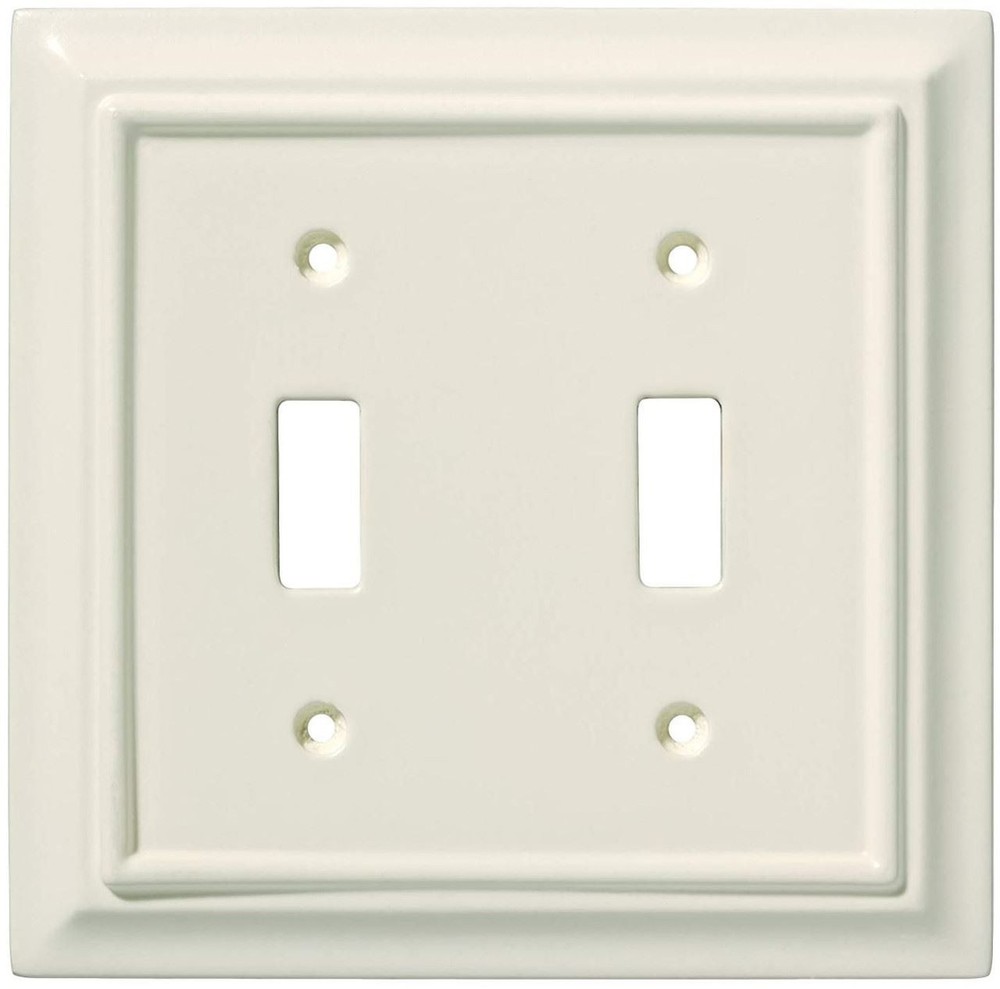(As-Is) Brainerd  - Wood Architectural Double Switch Wall Plate
