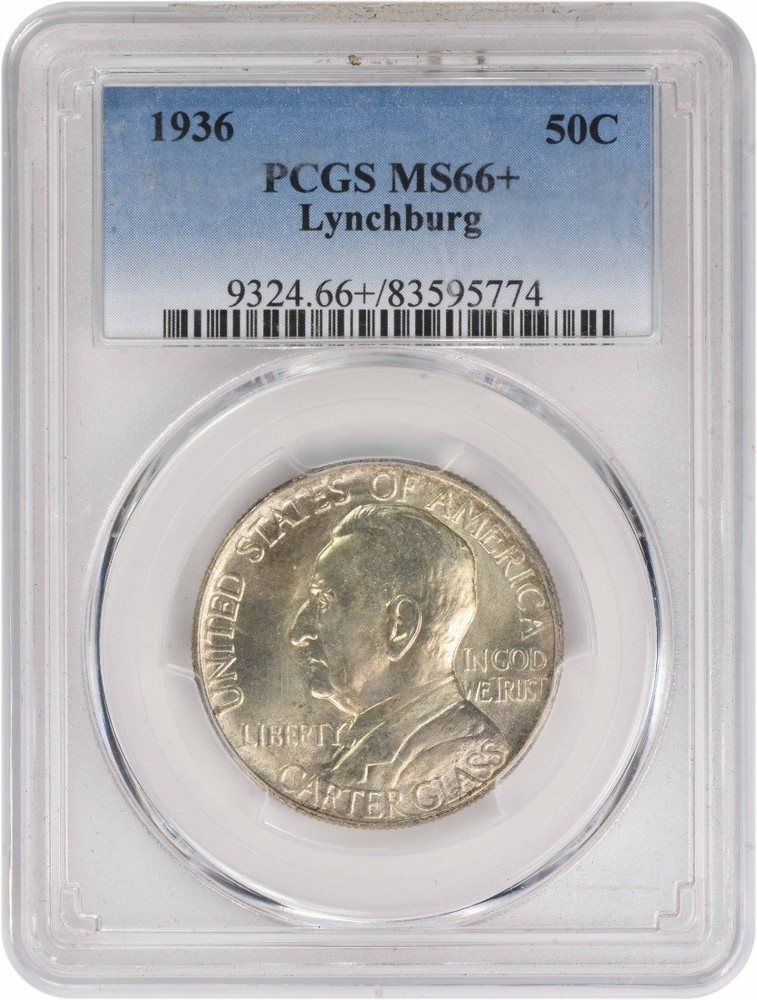 Lynchburg Commemorative Silver Half Dollar 1936 MS66+ PCGS