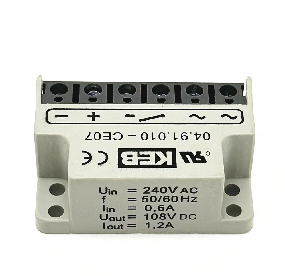 KEB 04.91.010-CE07 Uin 500VAC 1,0A 0,45*Uin 50/60Hz Half wave rectifier module