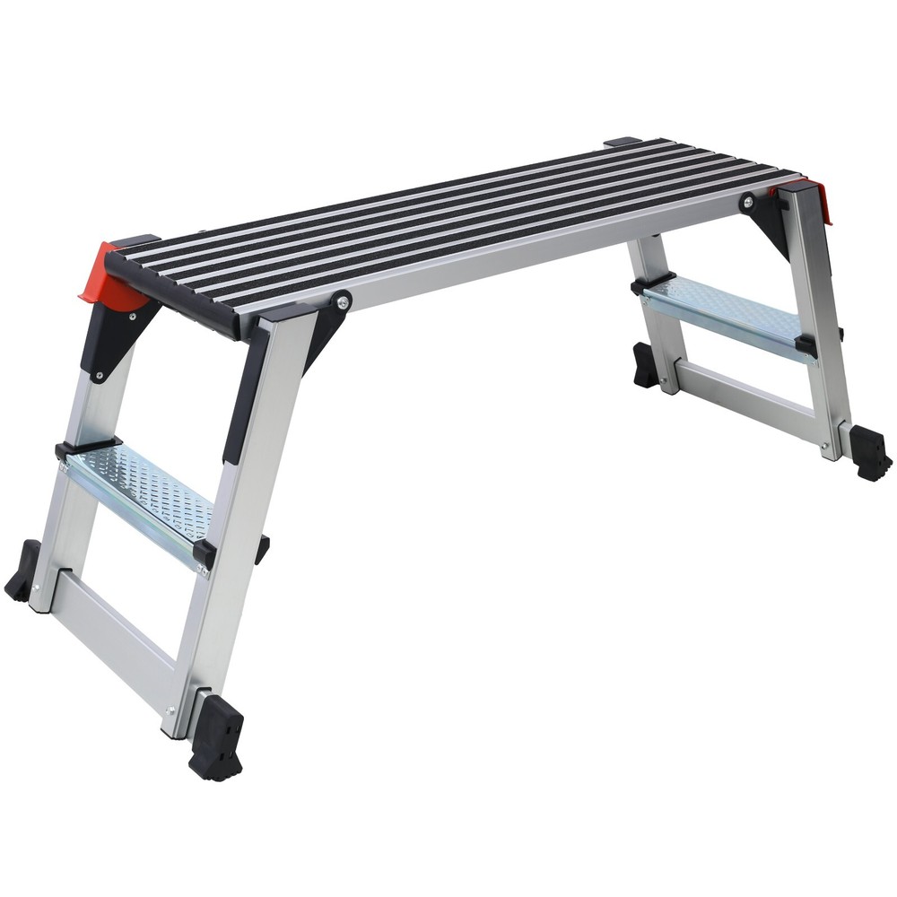 330lbs Aluminum Platform Non-Slip Drywall Step Folding Work Bench Stool Ladder