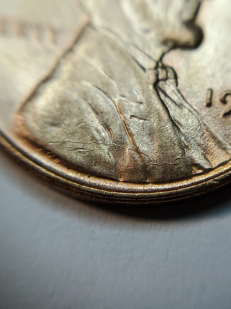 1941 P Uncirculated Die Crack Error Lincoln wheat Cent#31