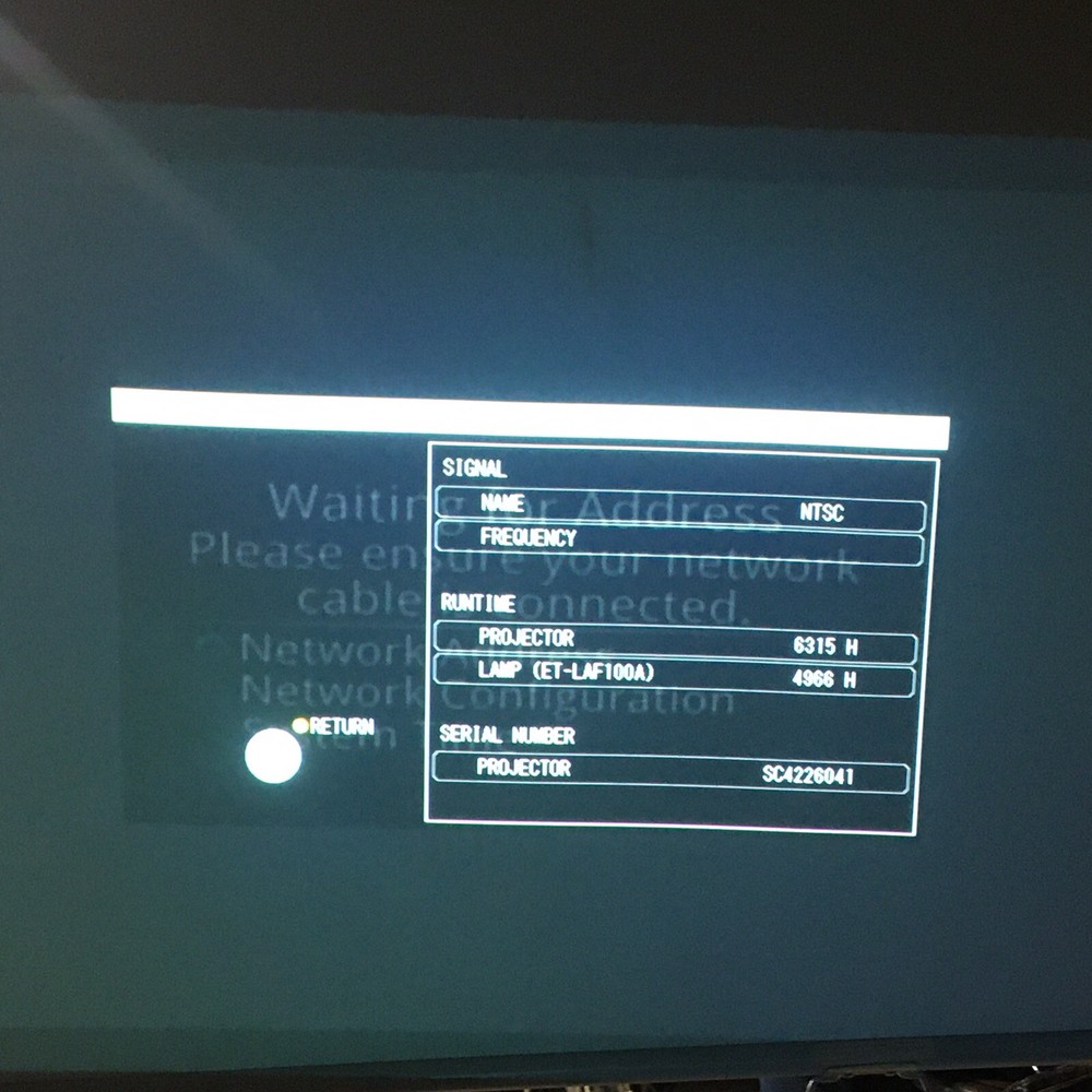 Panasonic LCD PROJECTER PT-FW430U Tested & Working Please see description