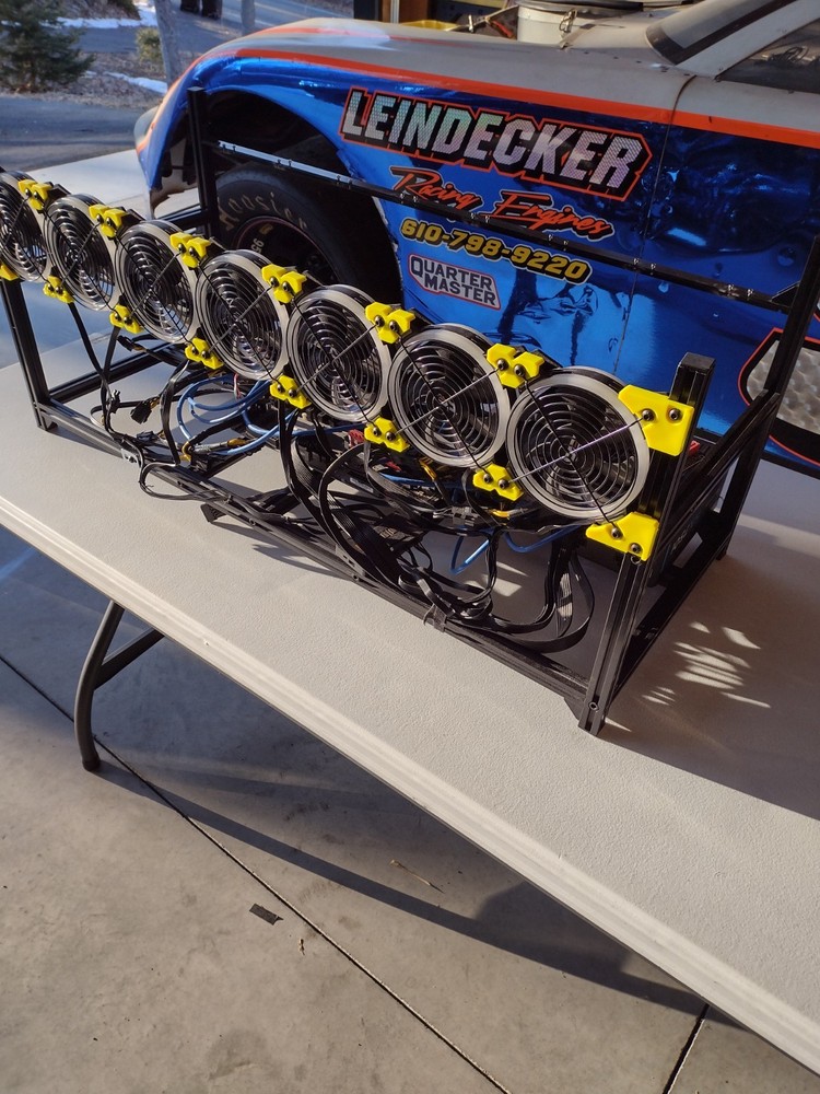 Veddah VC3 8-GPU Mining Case Aluminum Stackable Open-air Frame With Fan Mounts