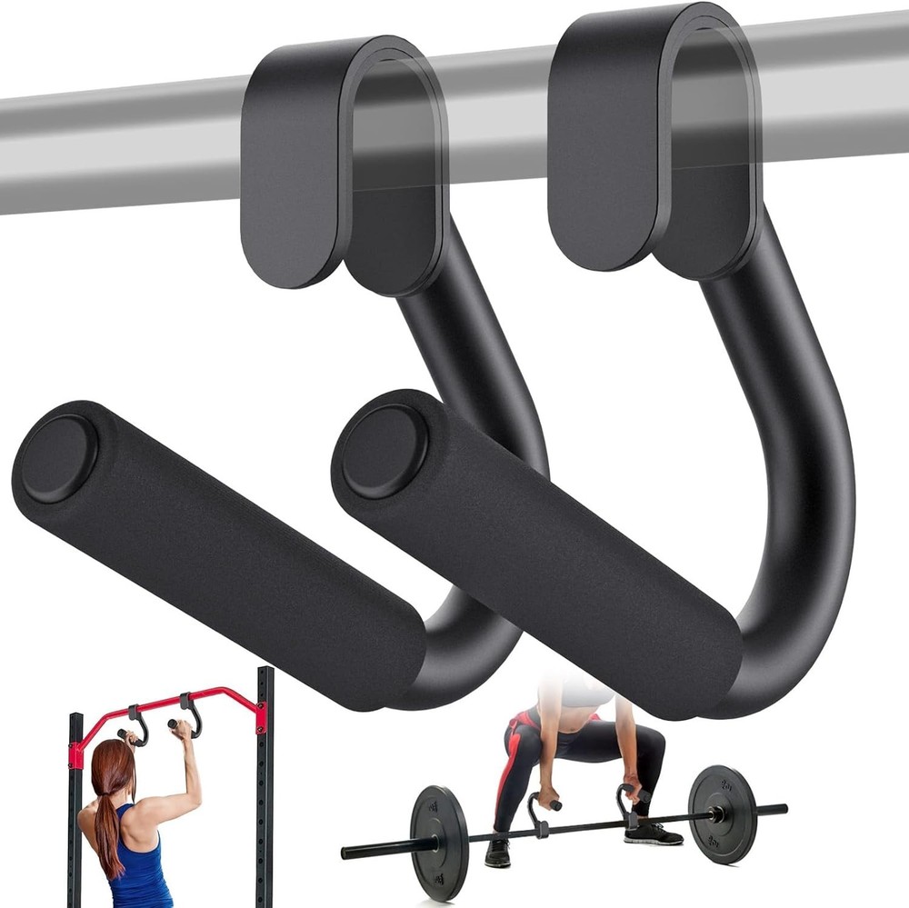 32" Ceiling Mounted Pull Up Bar Heavy Duty Highly Adjustable Multifunctional