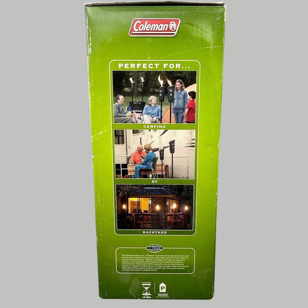 New COLEMAN FireLight Torch Propane Authentic Flame New Ships Quickly