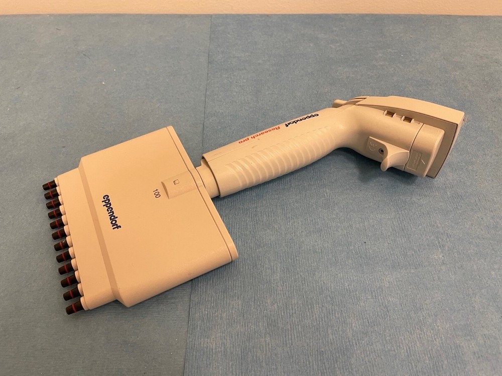 THREE (3) Eppendorf Research Pro Multichannel Electronic Pipette 100 300 1200 µL