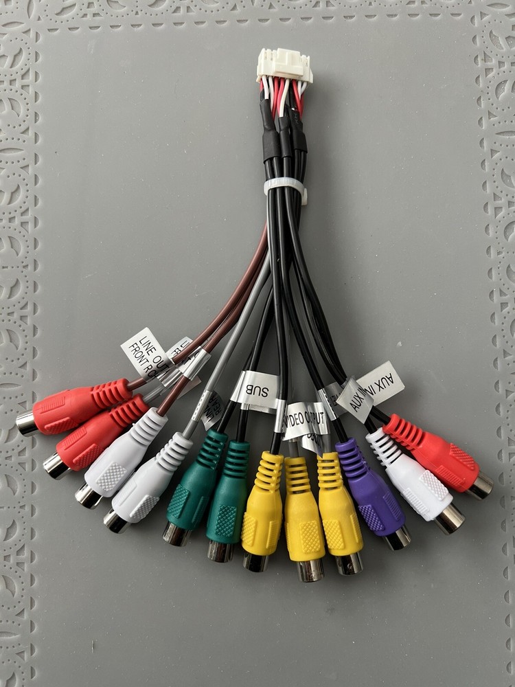 DUAL XDVD600, DV737MB INPUT & OUTPUT AV RCA HARNESS