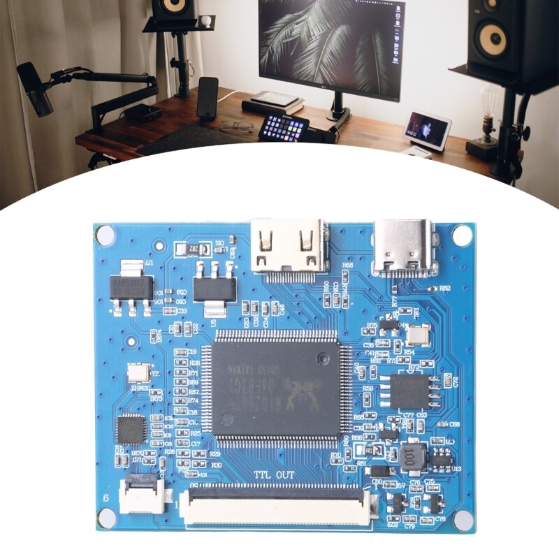50Pin TTL LCD Screen Driver Board LCD Display Screen Assembly Unit 800X480