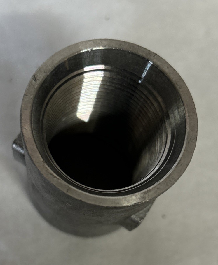 1" Drop Pipe Coupling 304 Stainless Steel NPT Chamfered