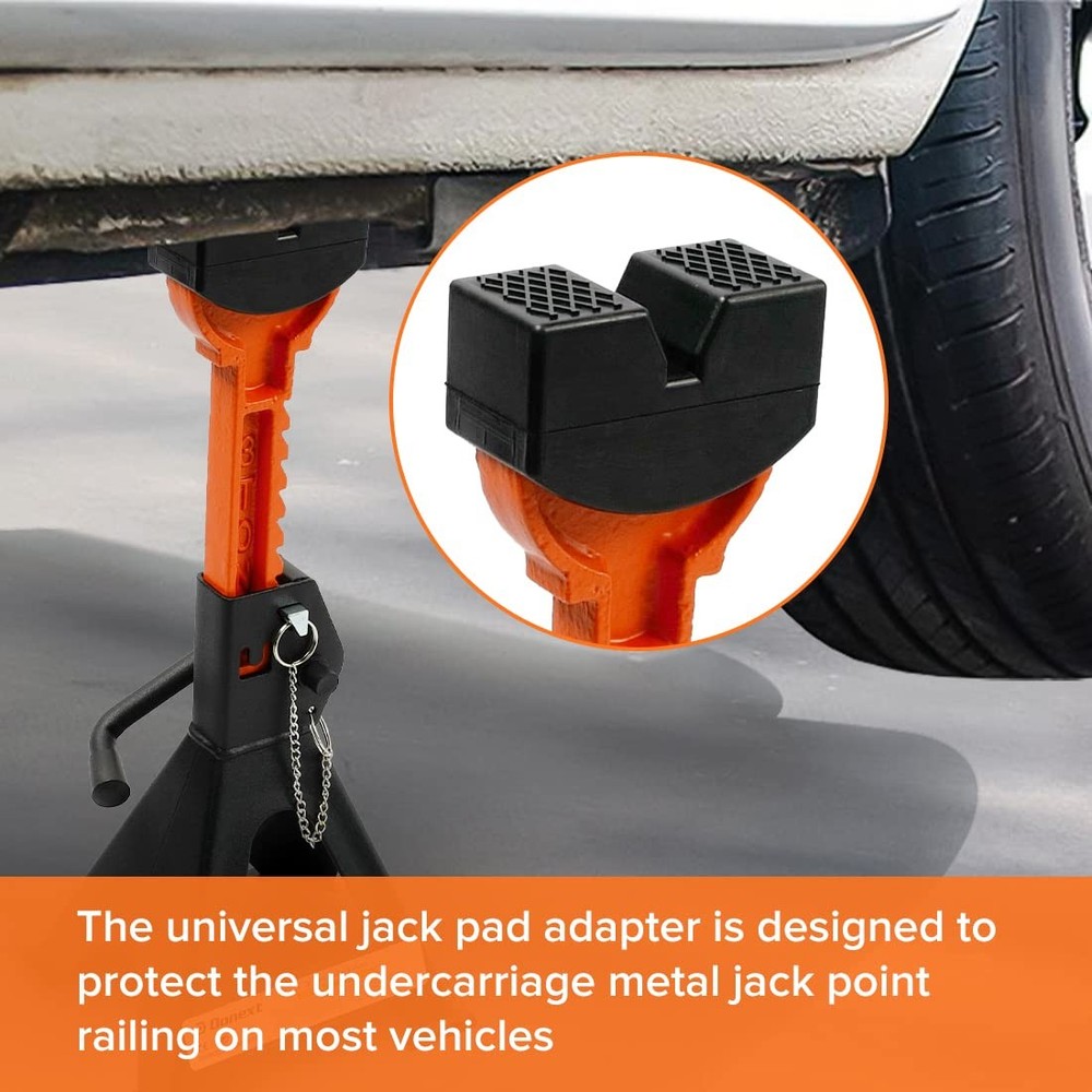 Jack Pad Adapter for Jack Stands 3 Ton Rubber Frame Rail Protector Jack Pad A...