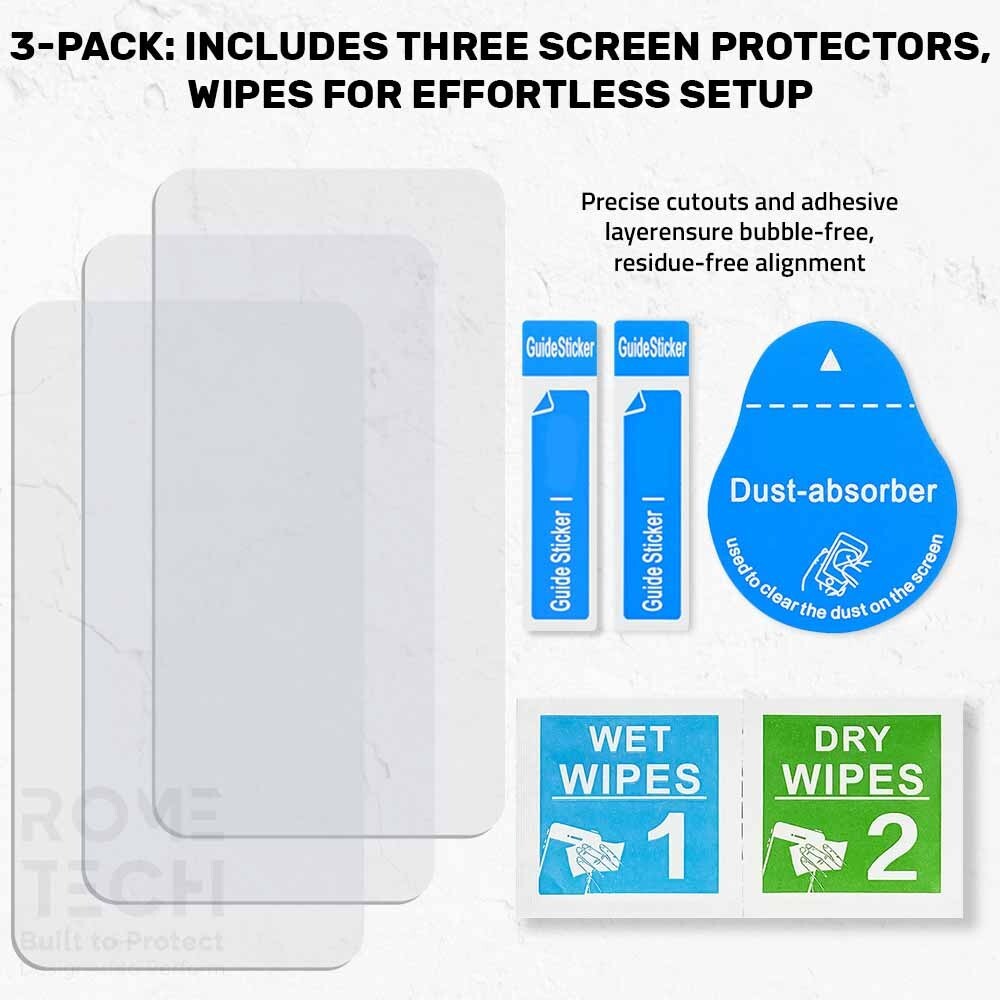 Rome Tech 2.5D Glass Screen Protector for Google Pixel 6A (3 Per Pack)