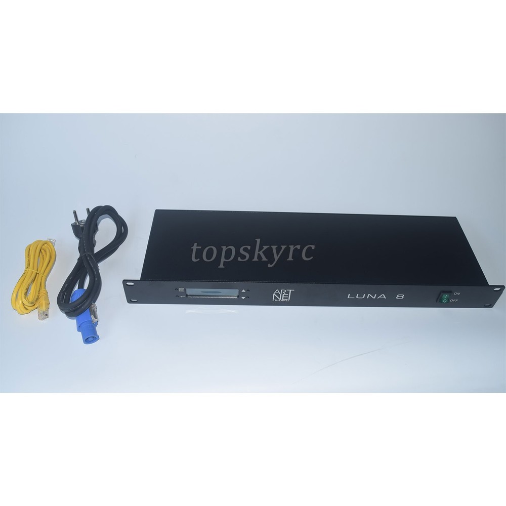 ARTNET 8-Port Ethernet DMX Node/Server 4096CH Light DMX Controller LCD Display