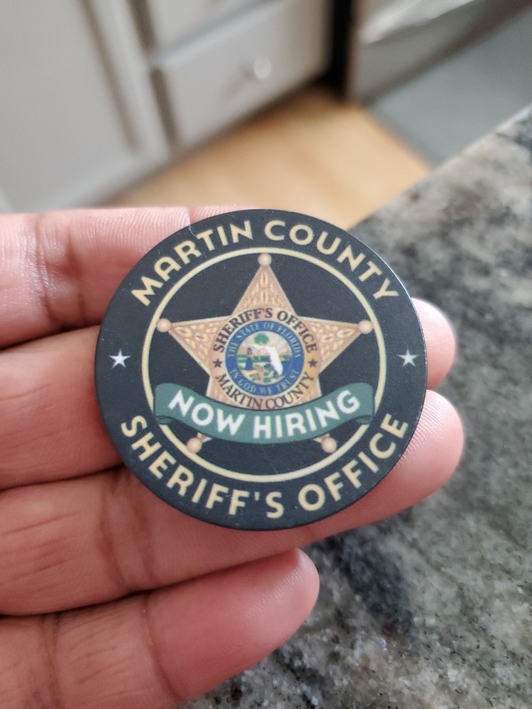 Martin County Sheriff's Office Poker Chip