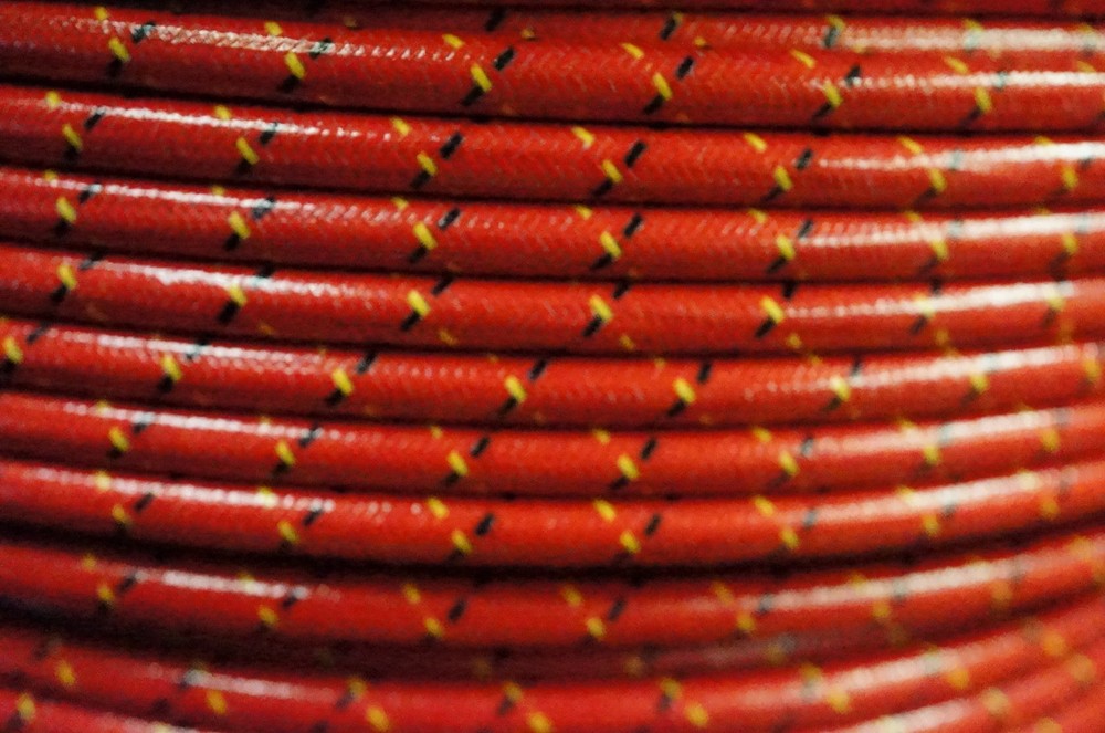 JI Case VAC Tractor Red Striped Deluxe Cloth Covered Copper Spark Plug Wire Set