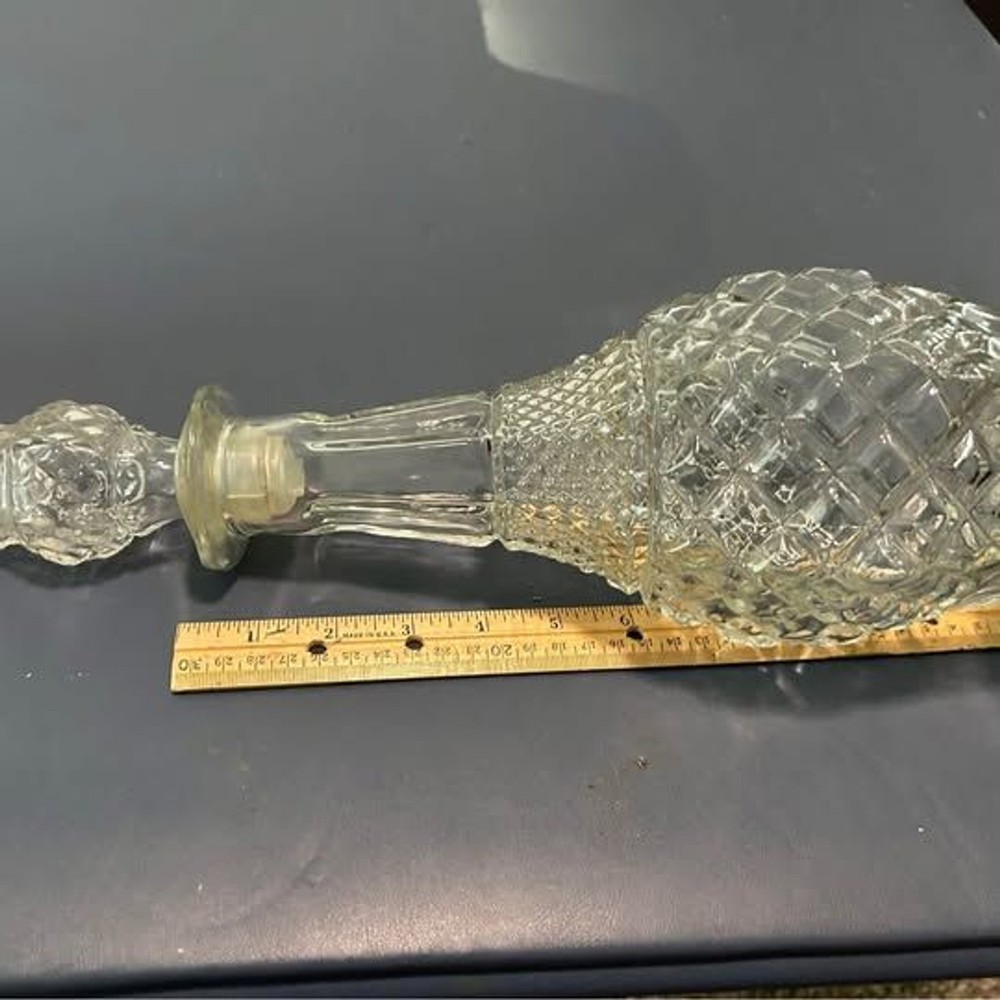 16” whiskey decanter heavy crystal
