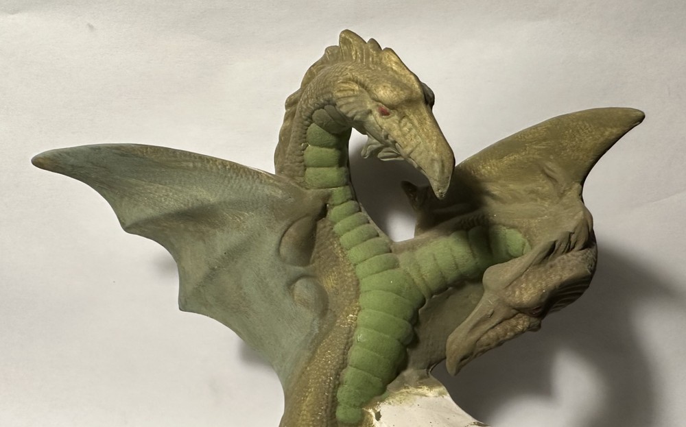 TWO HEADED DRAGON CERAMIC BISQUE DOC HOLLIDAY MOLD 1999