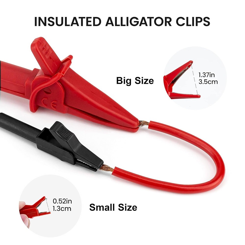 Flexible Wires Leads Kit for Digital Electrical Testing