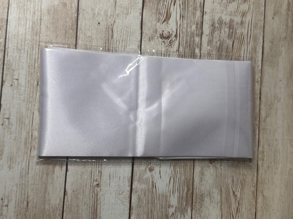 2 Pack Blank Sash White Sash Satin Sash, Plain Sash, Pageant Sash, Wreath Sash,