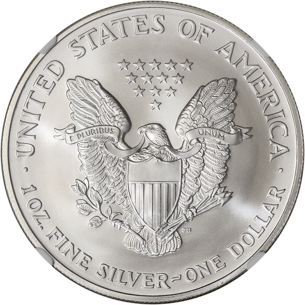 2002 American Silver Eagle Coin - NGC MS69