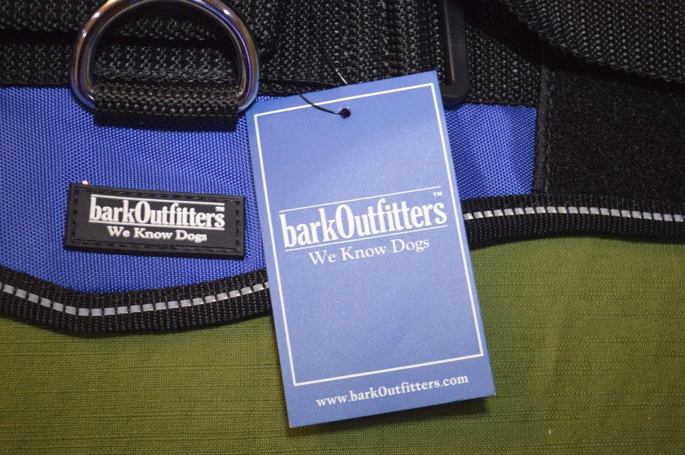 BarkOutfitter Dog Pet Harness Blue Adjustable Control Vest NWT